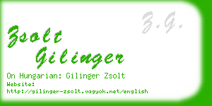 zsolt gilinger business card